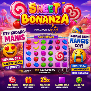 Sweet Bonanza Pragmatic RTP Kadang Manis Kadang Bikin Nangis Coy!