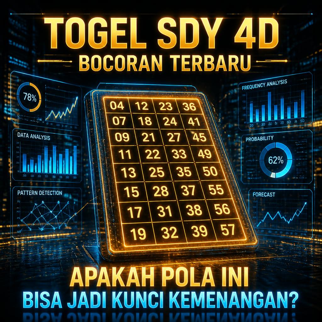 Togel SDY 4D Bocoran Terbaru: Apakah Pola Ini Bisa Jadi Kunci Kemenangan? 
